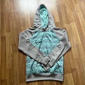 Blue Aztec hoodie